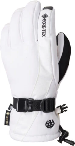 686 GORE-TEX Linear Snowboard Glove - Womens -Ski Gear Store 7656064 0009 WHITE 001