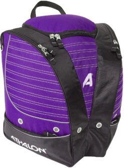 Athalon Two Piece Deluxe Bag Set 13 Athalon Two Piece Deluxe Bag Set -Ski Gear Store 79318303 138 PURPLE BLACK Bootbag Front