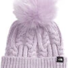 The North Face Oh Mega Fur Pom Beanie - Kids -Ski Gear Store max 1582422 NF0A7WFL 6S1 hero 1