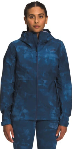 The North Face Printed Dryzzle FUTURELIGHT Jacket - Womens -Ski Gear Store max 2478458 NF0A7QGG 974 hero