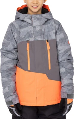 686 Geo Snowboard Jacket - Boys -Ski Gear Store max 3513416 M2W504 CHARCOAL CAMO COLORBLOCK 0477