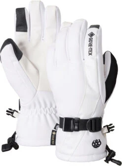 686 GORE-TEX Linear Snowboard Glove - Womens -Ski Gear Store max 3841175 0004 WHITE 001 COMB