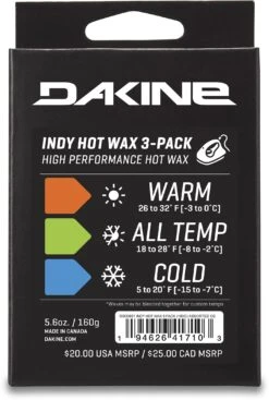 Dakine Indy Hot Wax 3-Pack